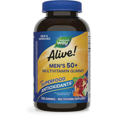 Alive! Men's 50+ Multivitamin Gummy - Mixed Fruit
